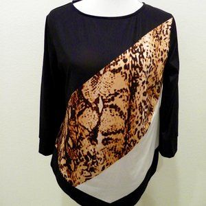 NO NAME LEOPARD, WHITE AND BLACK, SX XL